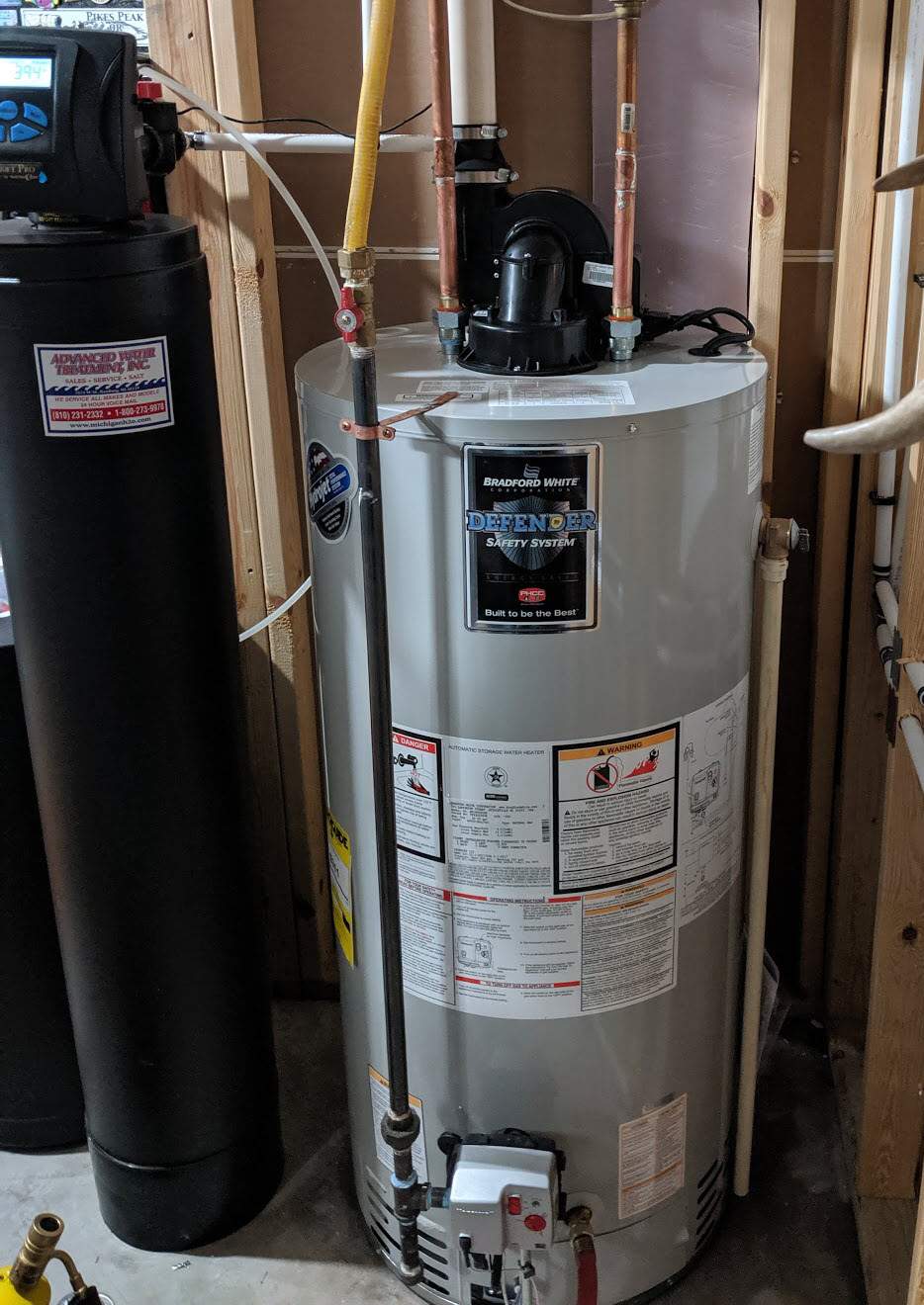 Bradford water heater installation – Brock Mechanical